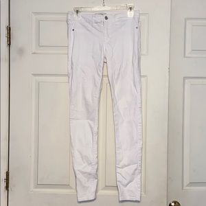 Abercrombie and Fitch white skinny jeans